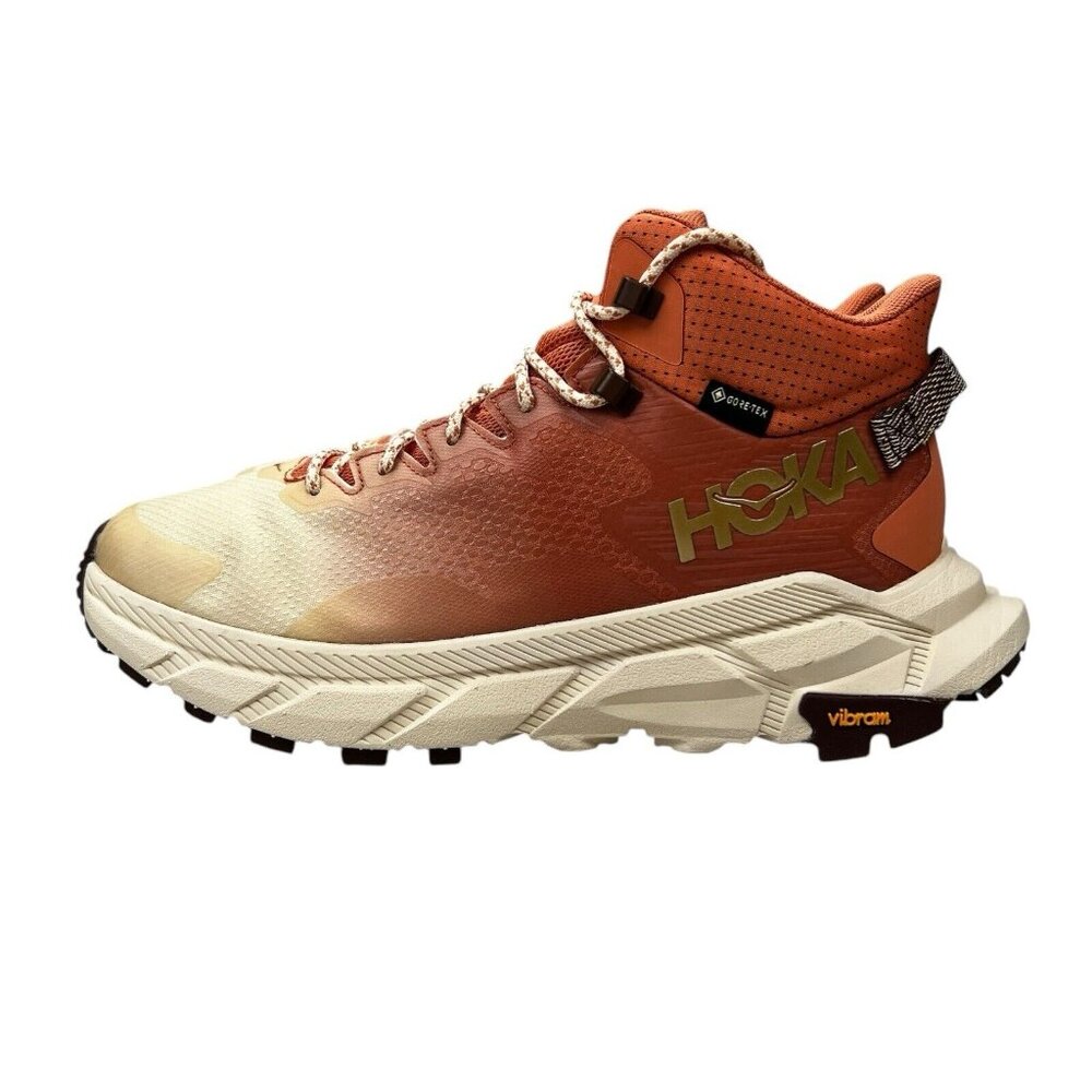 Hoka One One Trail Code GTX Sunbaked Trail Red Hiking Boots Women's Sz 7 - 11 B - Picture 3 of 9